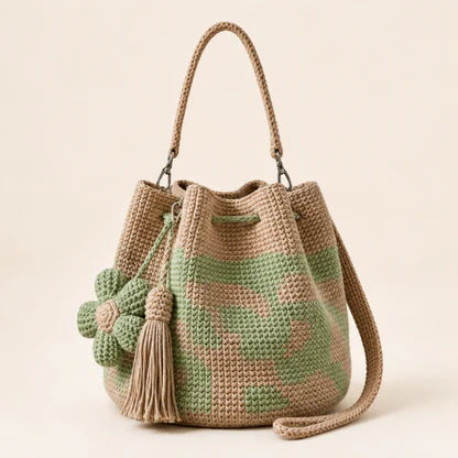 Handmade Crochet Flower Bag