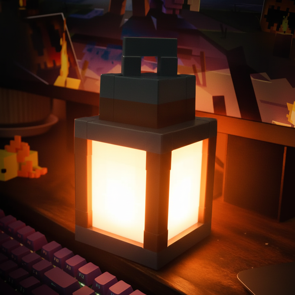 Lantern glowing bright