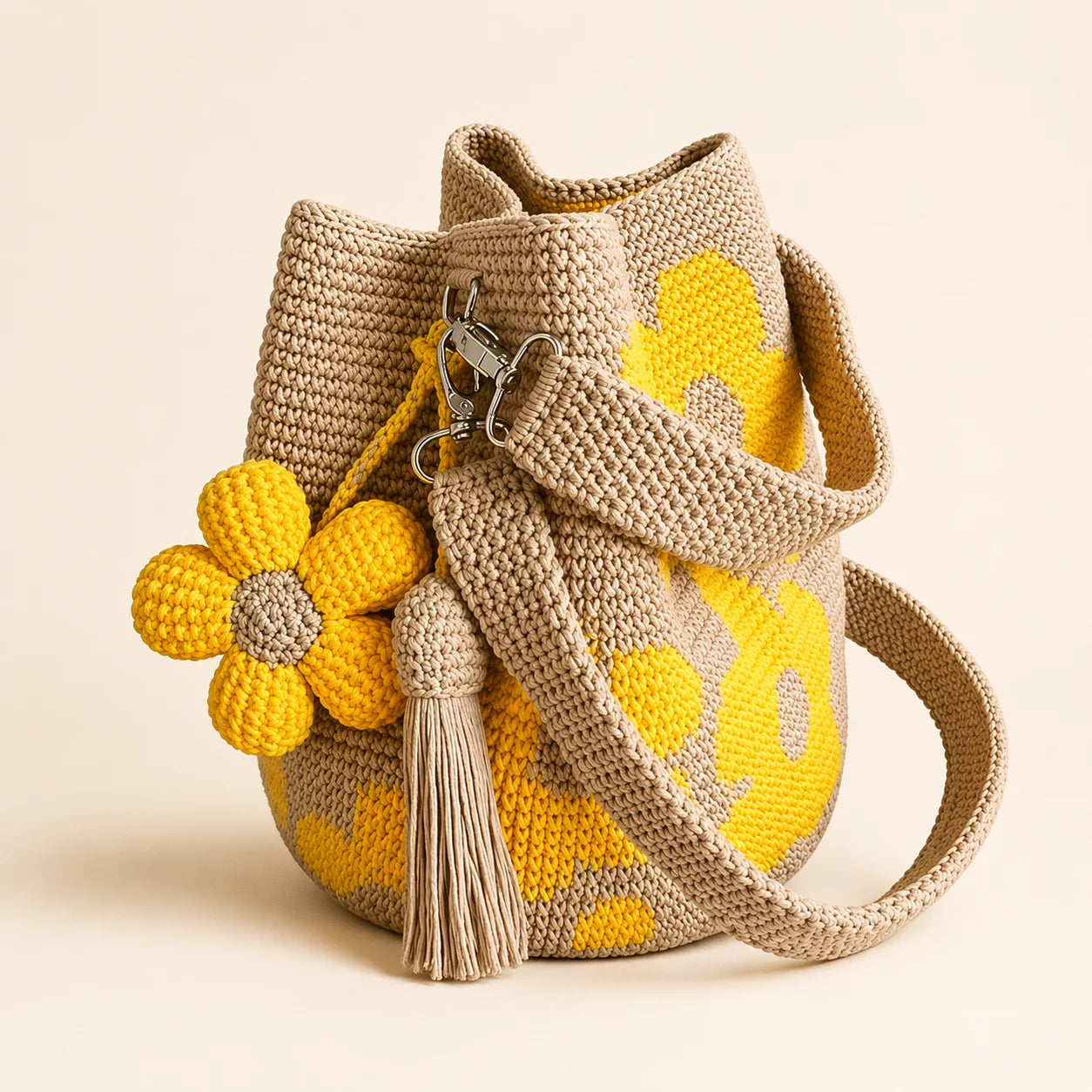 Handmade Crochet Flower Bag